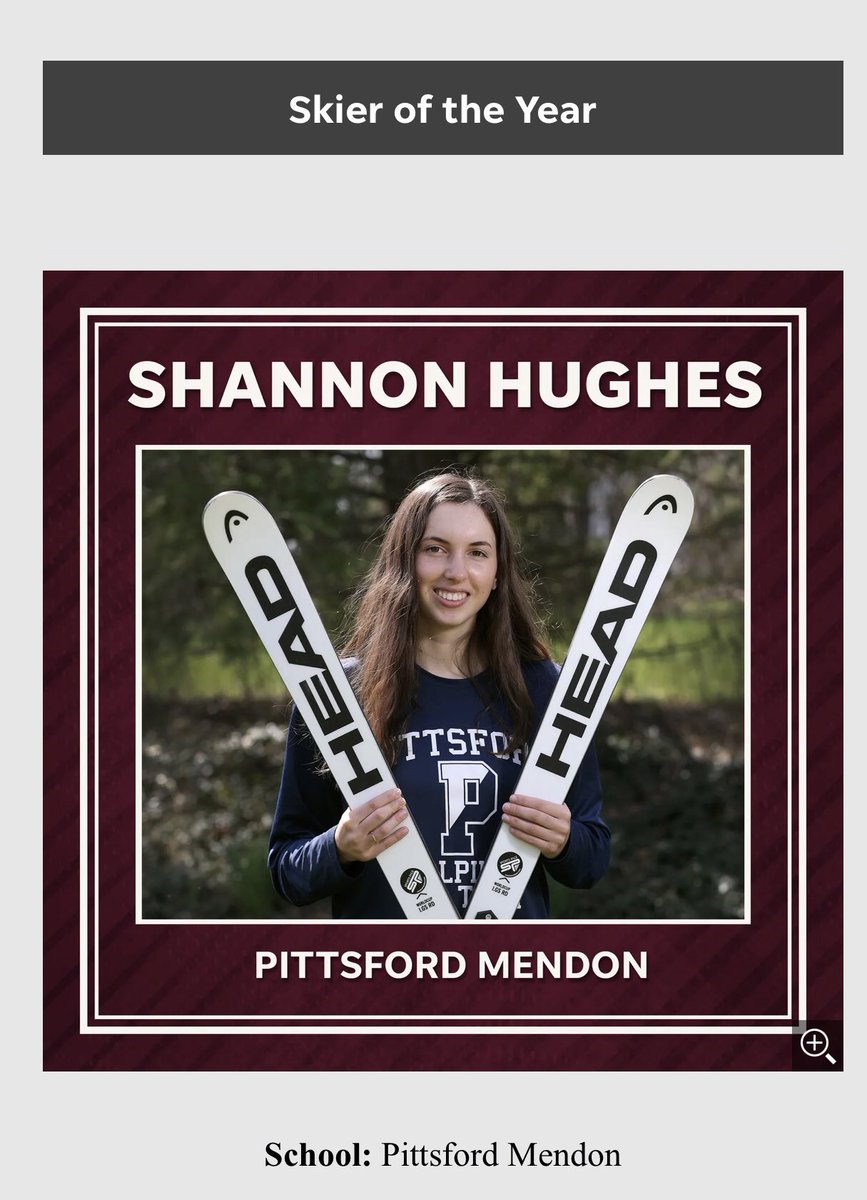 Congratulations XC’er Shannon Hughes on your Skier of the Year AGR Honor!!! So proud of you! <a href="/PCSDAthletics/">Pittsford Athletics</a> #multisport