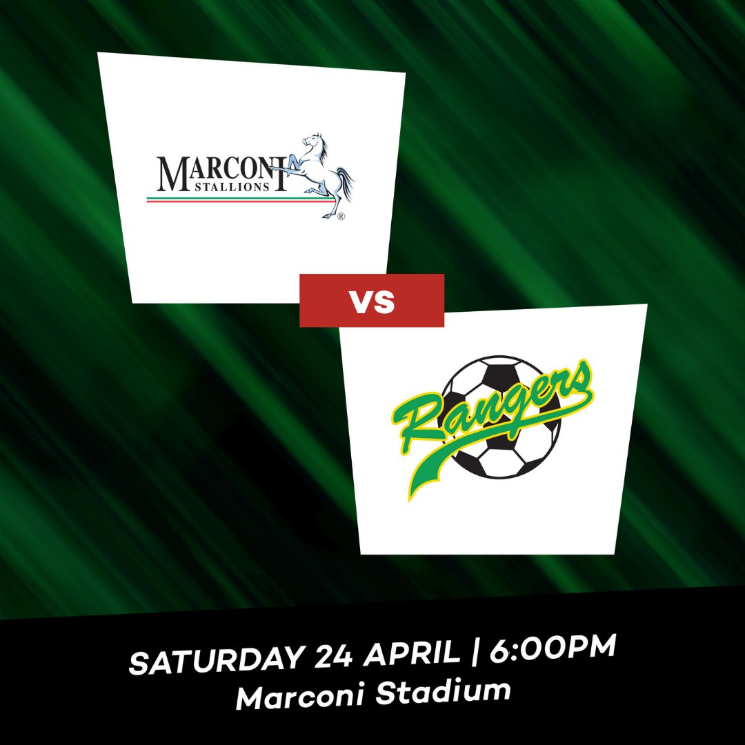 We're home again this weekend and eager to secure the 3 points!

🆚 Mt Druitt Town Rangers FC
📅 Saturday 24th April
⏰ 6:00 PM
🏟 Marconi Stadium

🎟 Tickets available from the front gate from 4:45PM (cash only).
- Concession $10
- Adults $15