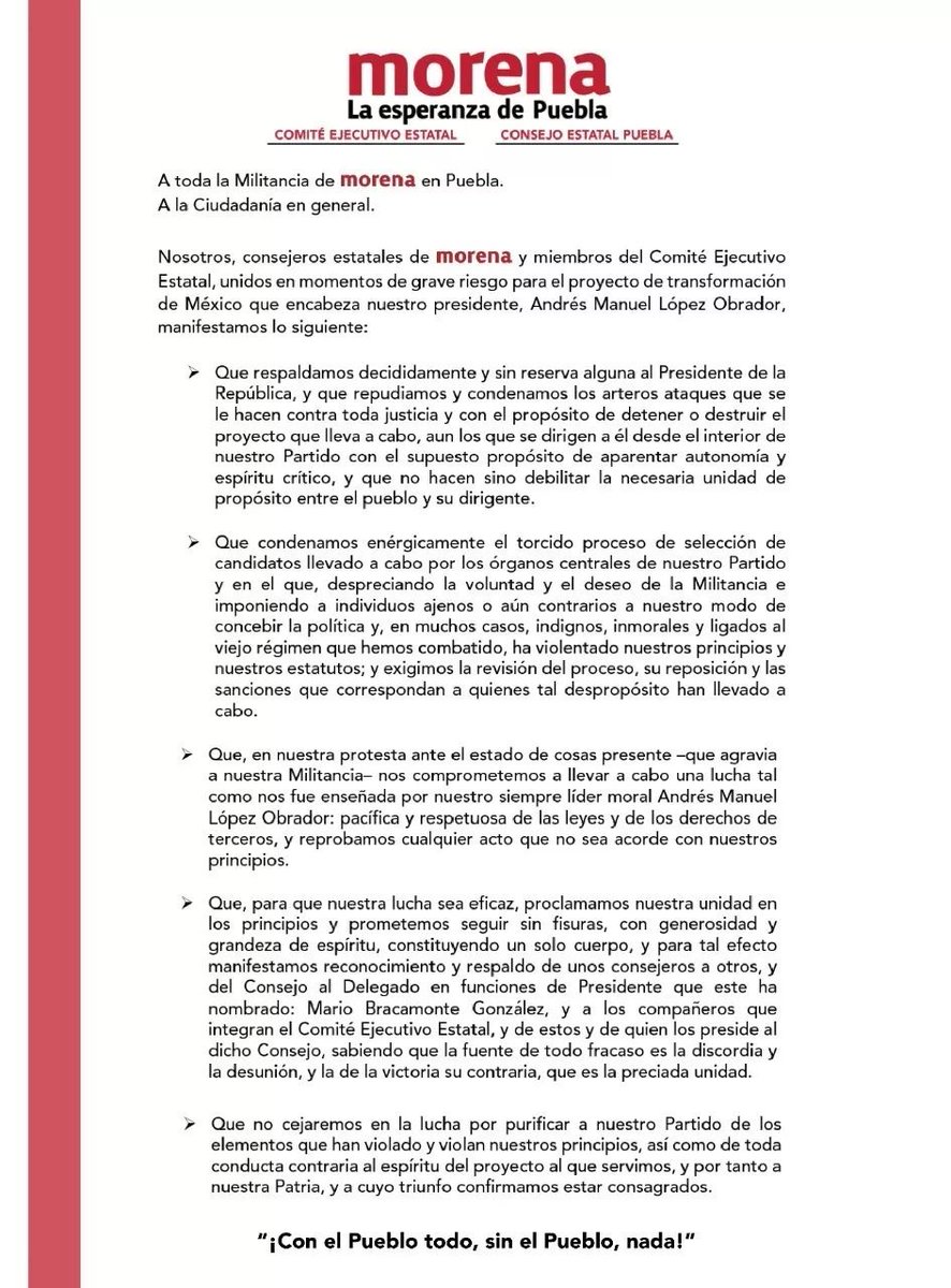 Morena en Puebla tweet media