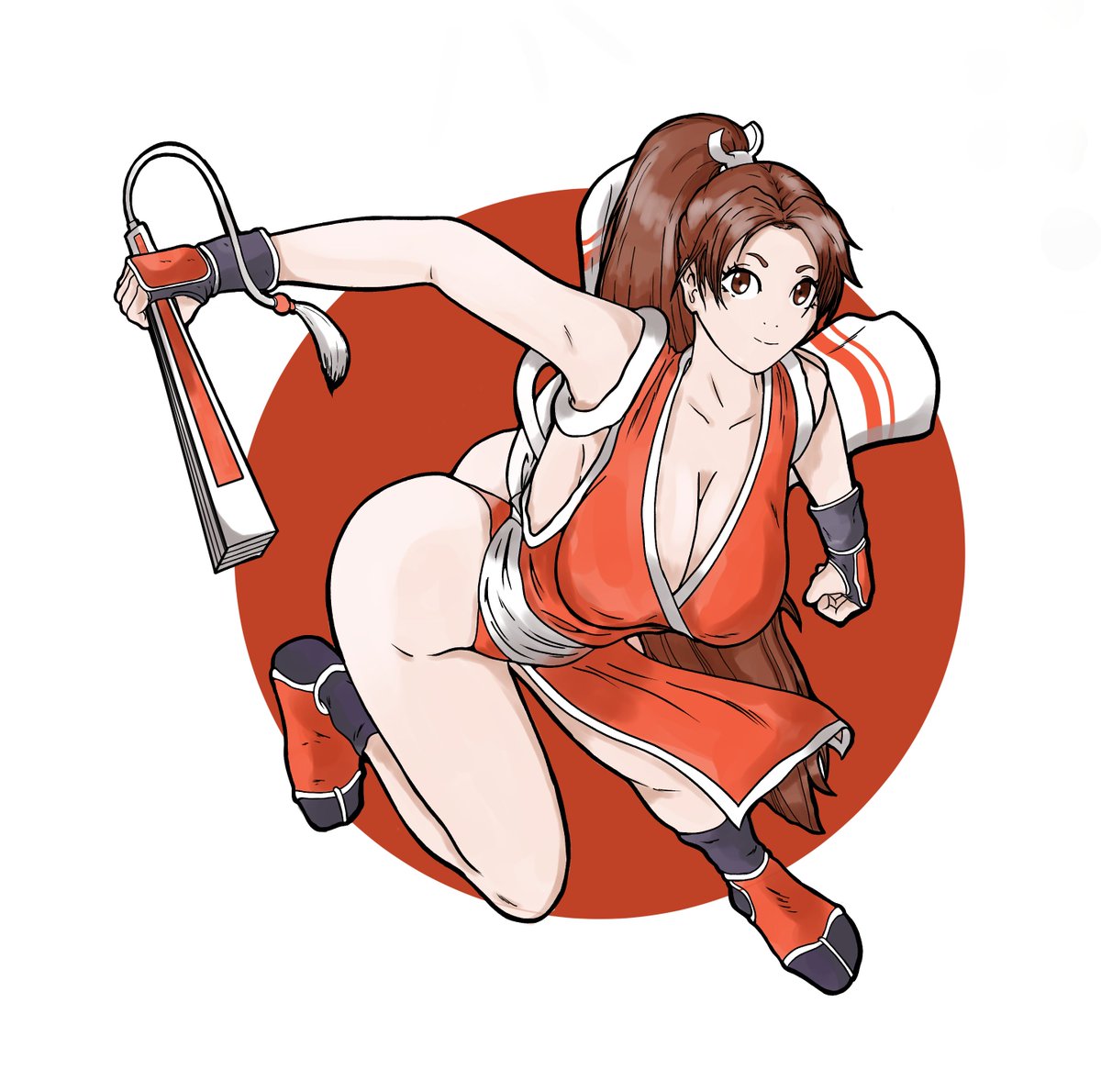 maravillosotony's tweet photo. we keep practicing, this time Mai Shiranui from KOF .... hope to try the kof xv ;). #KOFXV #KOF15  #mai #illustration  #FGC #fgc #illustration #SNKオールスター #SNK   #thekingoffighthers #KOF #NeoGeo https://t.co/UHQ0qdm8lU