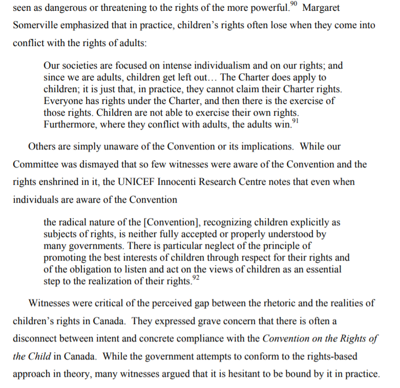 5. Or, consider this from the Standing Senate Committee on Human Rights: