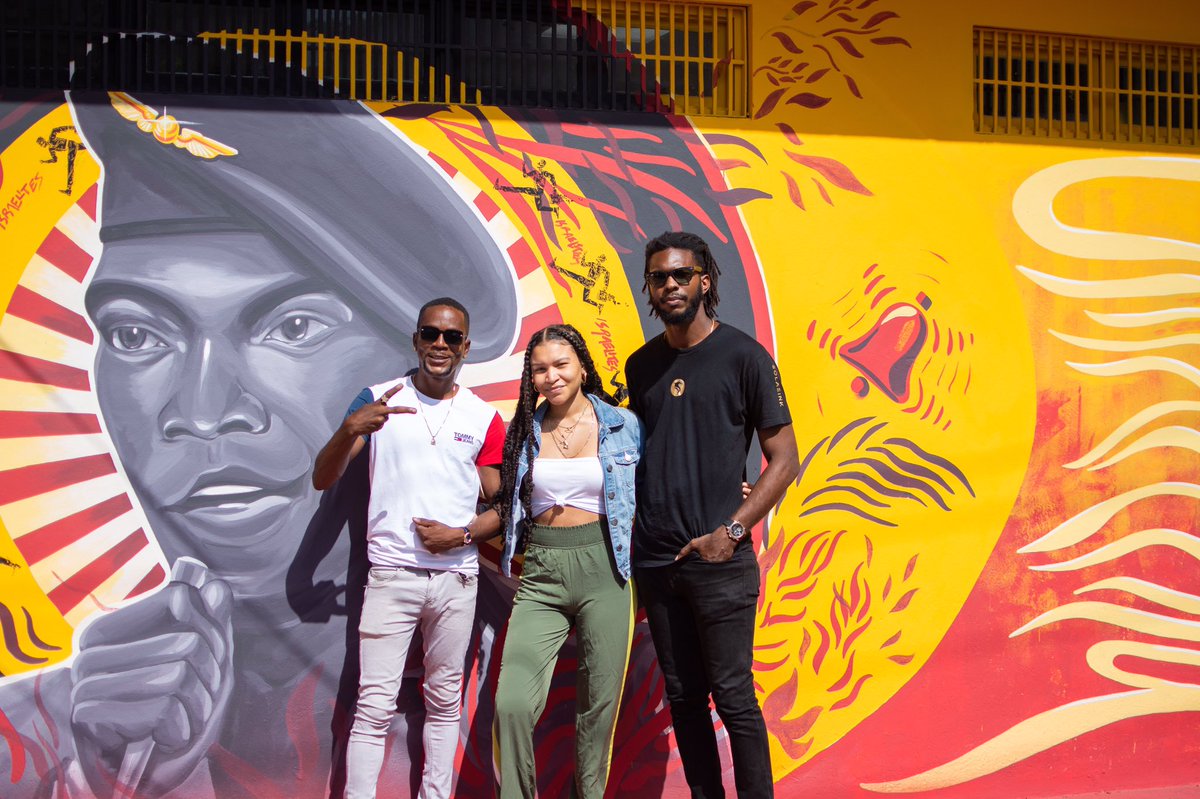 Desmond Dekker & the Aces was one of the first Jamaican acts to chart internationallyCommissioned by the Mayor’s office, the mural is an attempt to reimagine the artwork for the song “Israelites” Artists:Joshua SolasAnna-Lisa Guthrie  @zenBYEa Jason Goss Mark Lane,Downtown