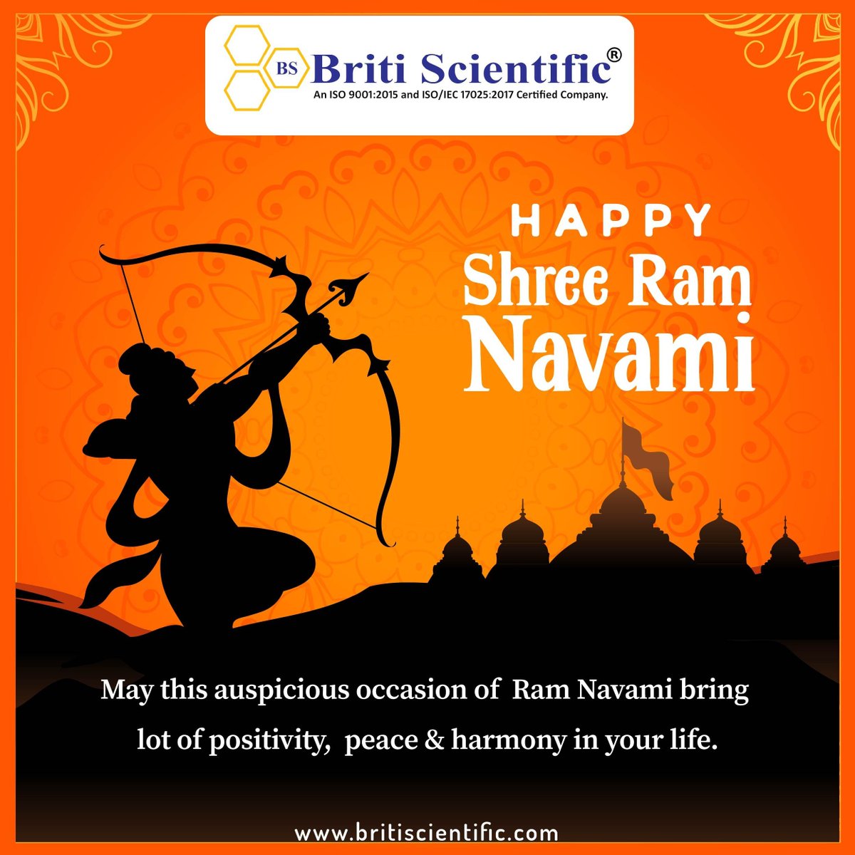 BritiScientific's tweet photo. May this auspicious occasion of Ram Navami bring lot of positivity, peace &amp; harmony in your life. Have a blissful #ShreeRamNavami with your family. #stayindoors #stayhappy &amp; #stayhealthy.

#britiscientific #ramnavami #sriramanavami #happysriramanavami #RamaNavami2021 #chemical https://t.co/D0URDGJAWD
