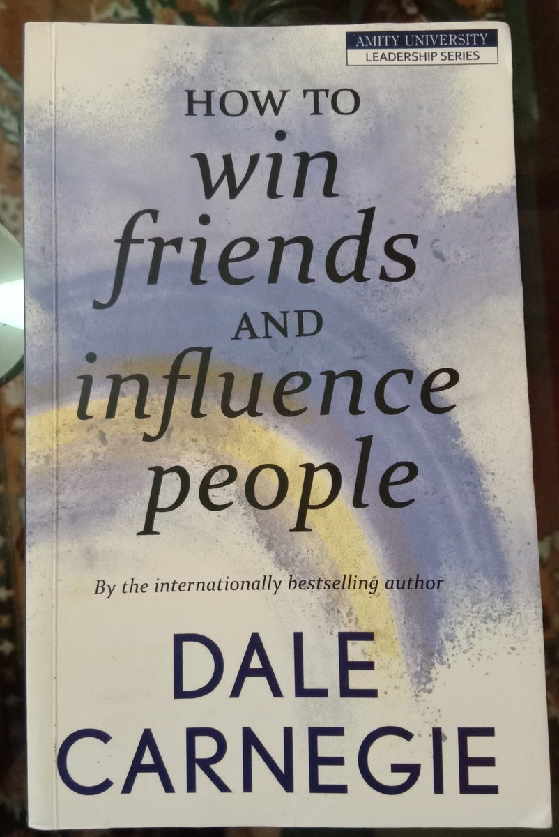 ms_somani's tweet photo. It's my second read, and it is amazing. It won't be wrong if I say this is a reference book, which one can see in case of difficulties in dealing people. https://t.co/3RfGqVHWyI