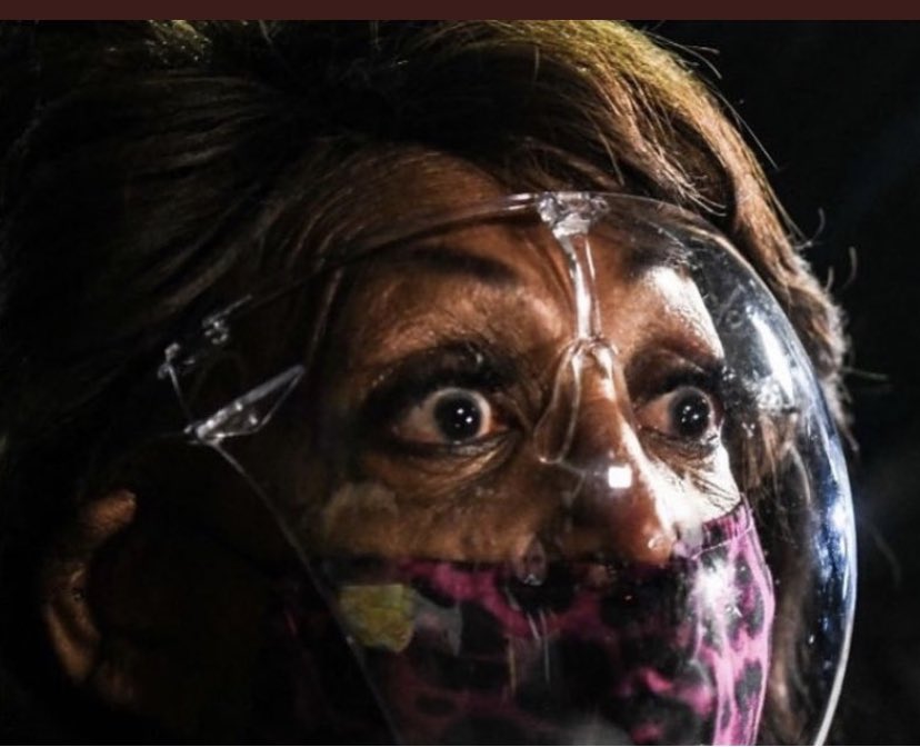 realJennaEllis's tweet photo. This is the face of someone living in all kinds of fear. Pray for Maxine. And support her removal from Congress. https://t.co/jHXy8PlorX