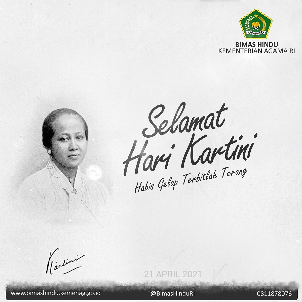 Raden Ajeng Kartini adalah Pahlawan, Pejuang Emansipasi Wanita Tanah Air.

"Selamat Hari Kartini untuk seluruh Wanita Indonesia tetaplah bersemangat jadilah Kartini Kartini baru pembawa Inspirasi
dan pelita yang tak pernah padam, selalu tetap tegar berdiri untuk negeri".