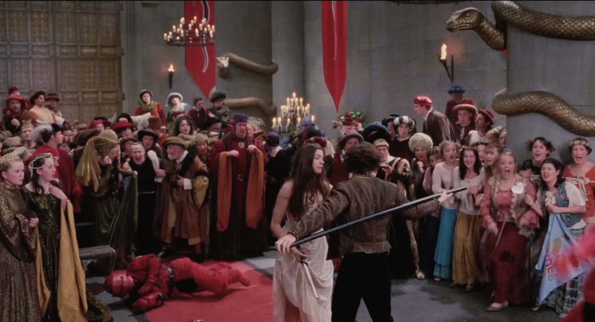 Char knows how to handle a pole. It's canon.  #EllaEnchantedWatch