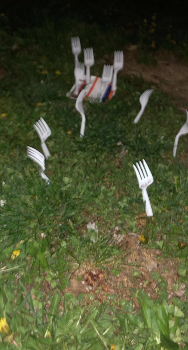 HburgForks's tweet photo. On a Tuesday night?! The tommy gun and jizzy residence has experienced a very light forking.These forkers left a note behind to let tom and jizz know they don’t back down.Ain’t no cameras stoppin these dedicated forkers! Mr. Gun and jizzy will have to recoup after this setback!🍴 https://t.co/VZH3LSBxaU