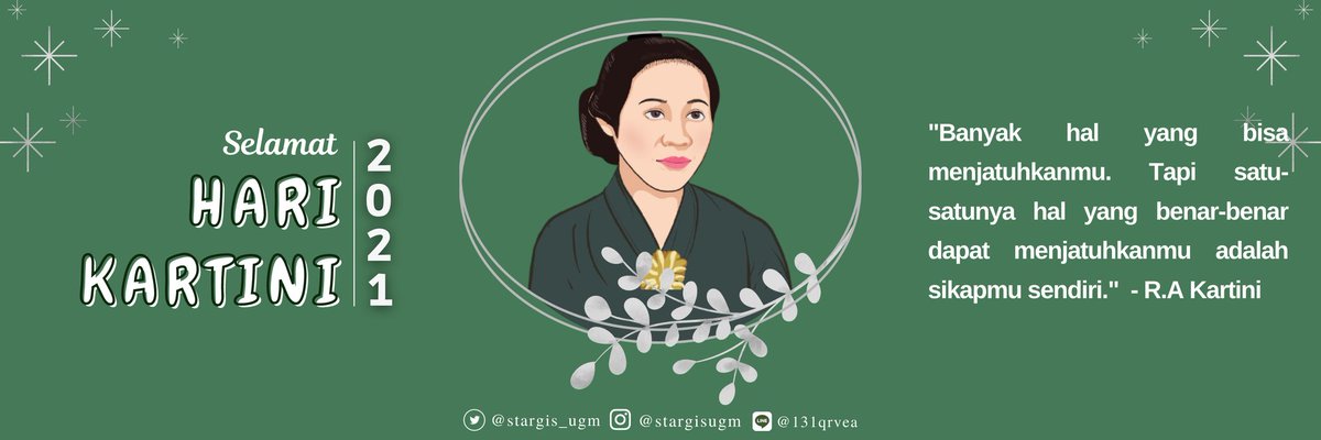 [MEMPERINGATI HARI KARTINI]

~ HABIS GELAP TERBITLAH TERANG ~

"Selamat Hari Kartini untuk seluruh wanita tangguh dan hebat di Indonesia. Teruslah Berkarya, bermimpi, dan jadilah kartini yang cerdas untuk masa depan Indonesia✨"

#PJSIG
#SIG
#STARGIS