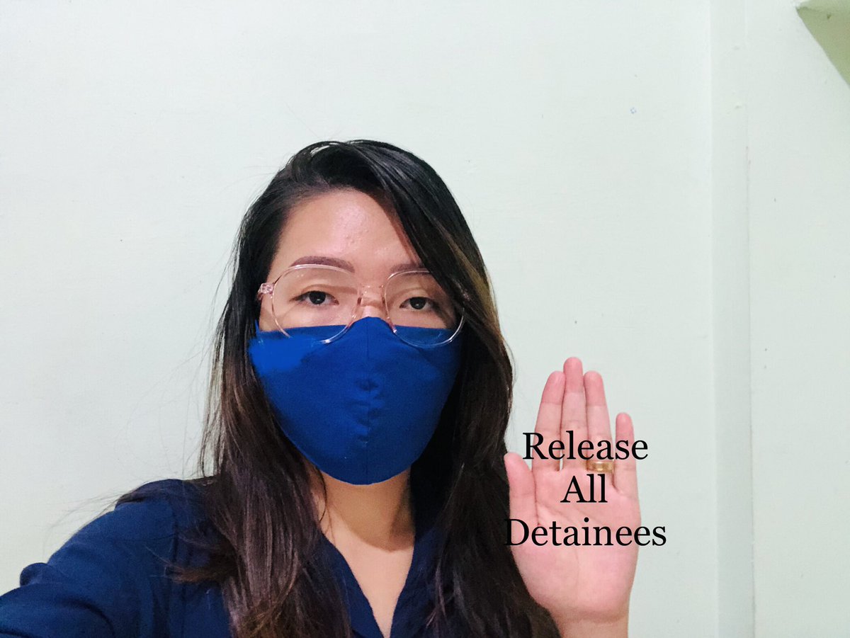 Release our leader, students and peaceful protesters...  မတရားဖမ်းဆီးထိန်းသိမ်းခံထားရသူများအားလုံးကို ချက်ချင်းပြန်လွှတ်ပါ။
#စစ်အာဏာရှင်စနစ်မုချကျရှုံးရမည်
#WhatsHappeningInMyanmar
#HearTheVoiceOfMyanmar
#BlueShirtDay2021
#SaveMyammar
#SpringRevolution