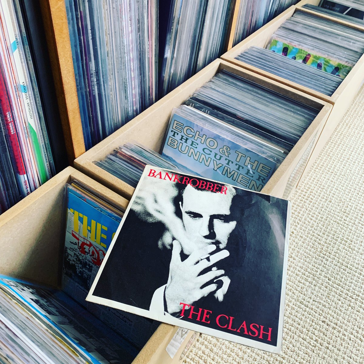 Daddy was a Bankrobber… #vinylcommunity #theclash #mikeydread #45rpm