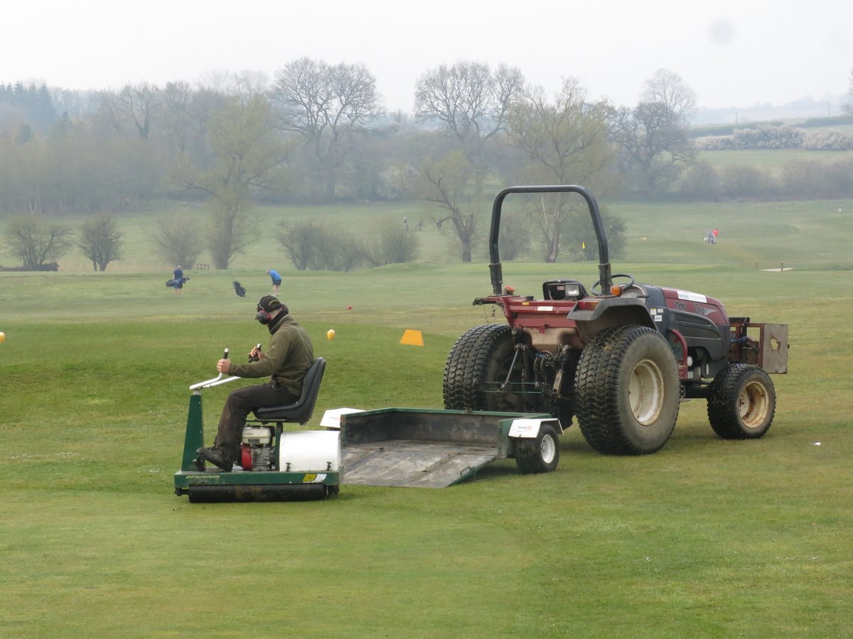 Overcast, cool and dry. Greens rolled this morning.