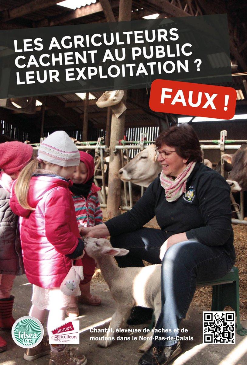 FDSEA62's tweet photo. JOUR-J! lancement d'une campagne de com FDSEA &amp; @JANPdC  @fdsea59 
OBJ:  Lutter contre les💡reçues en agriculture et notamment en élevage afin de montrer la réalité du monde agricole🐮🐷
15 jours, avec des affiches autour de Lille et Arras! 
rdv dans la journée #surprise 🎁🎁 https://t.co/xHpuZbDvwO