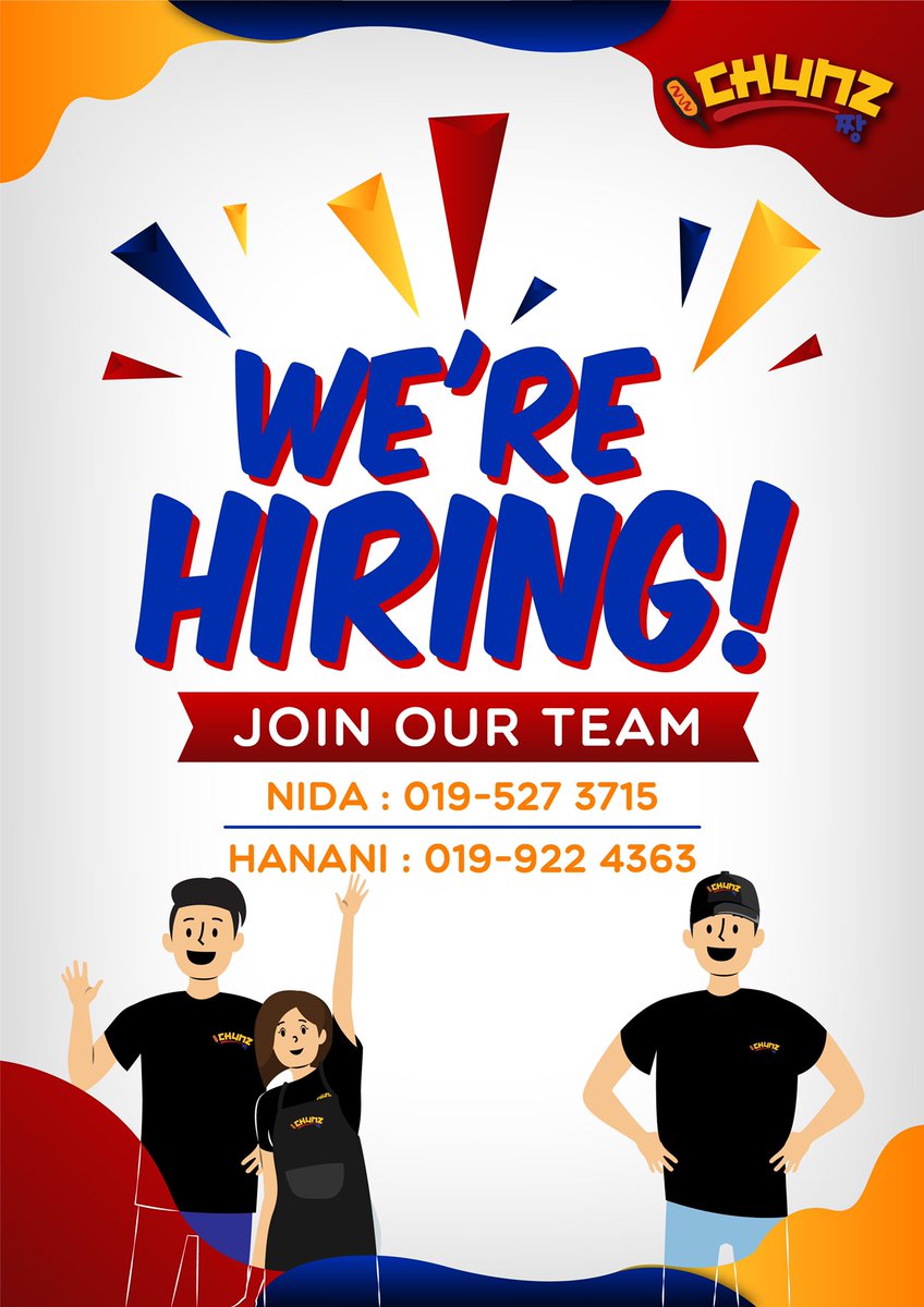 Nidz On Twitter Vacancy Kerja Kosong Operation Crew Chunz Full Time Part Time Oh Kerjakosong Maukerjamy Kerjakosong123 Location 1 Metropoint Kajang 2 Ioi City Mall Putrajaya 3 D Pulze 4 Aman Central