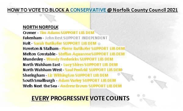 ⚠️Let’s kick the Tories out! 🗳Norfolk Progressive Alliance. Our final recommendations all in one place. Only minor changes and typo corrections. If you only share one post then make it this. 🟥🟨🟩⬜️ #ProgressiveAlliance #Norfolk