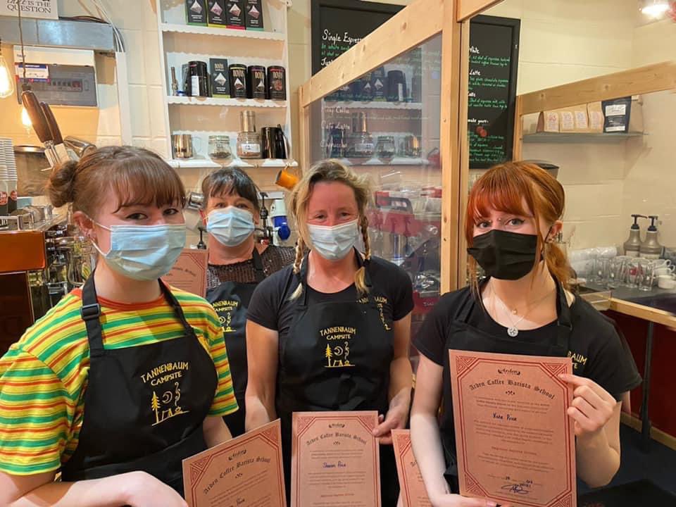 All Barista trained and ready for Saturday! 
Exciting countdown 🥳