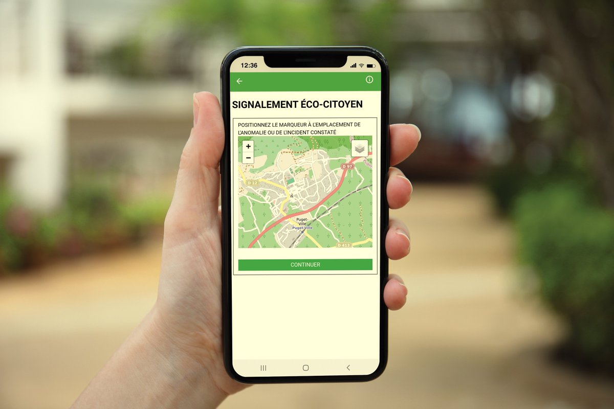 pugetville's tweet photo. Grâce à la fonctionnalité « signalement éco-citoyen » de l'application officielle de Puget-Ville, signalez à la Mairie tout évènement anormal survenant sur le territoire dont vous êtes témoins. Gratuite, téléchargeable sur Play store ou l’App store " Commune de Puget-Ville" https://t.co/LjiEMNtcCO