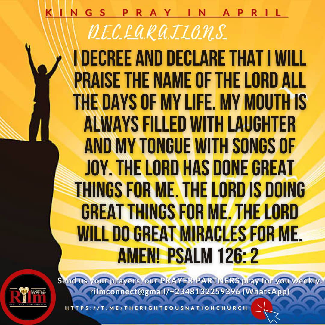 RNCglobal_'s tweet photo. Hallelujah! The Lord has done great things for us and He's still doing great things for us. Give him praise 🙌 #kingspray #rilmpost https://t.co/kmIxM543eG