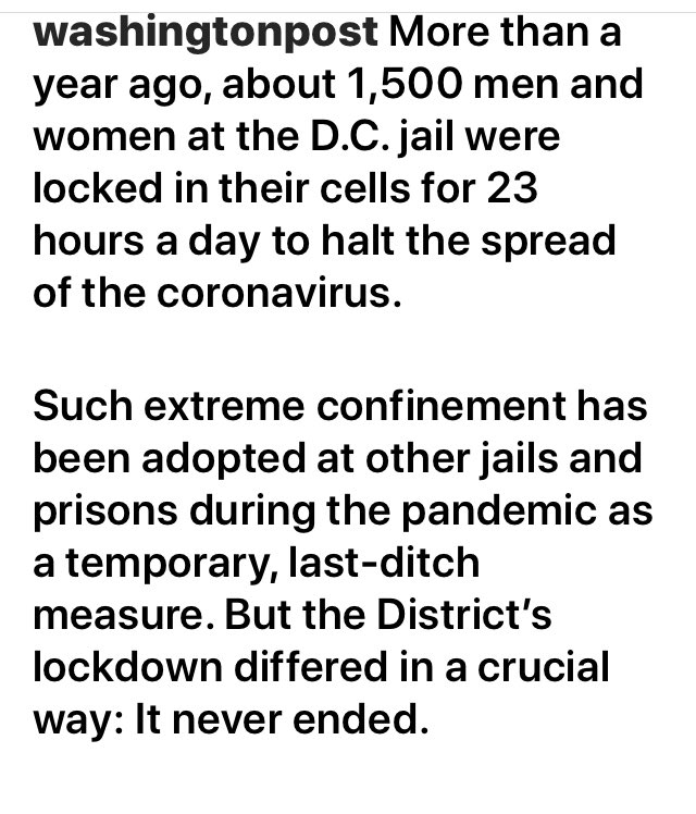 glen_design's tweet photo. #MassSolitaryConfinement #Incarcerated #MenWoman #HumanRightsAbuse #DC #COVID19 https://t.co/c5XA1X2eQO