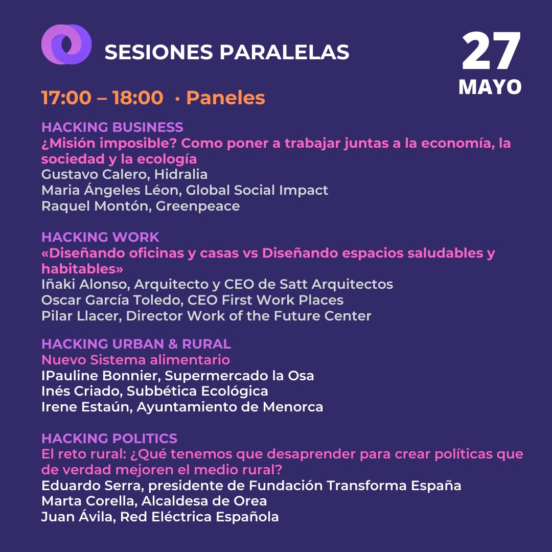 nesiforum's tweet photo. 🔊 Ya está aquí el programa de #NESIGlobalForum2021 🤯 Hoy os presentamos las entrevistas, ponencias, mesas de debate, hackatones y networking del día 27 de mayo.
Qué no te estalle la cabeza!
🛒 Compra ya tus entradas en 👉 https://t.co/X191XmTM1o
#EcoHackers #HackingEconomy https://t.co/Z8aNMzzWM4