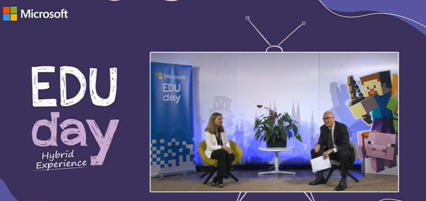 Adesso in onda #EduDay per parlare di #inclusione sociale, #trasformazionedigitale e nuovi percorsi per la trasmissione del sapere. Il tema principale? Le #hybridexperiences, nuove esperienze d'apprendimento che integrano fisico e digitale #MicrosoftEDU