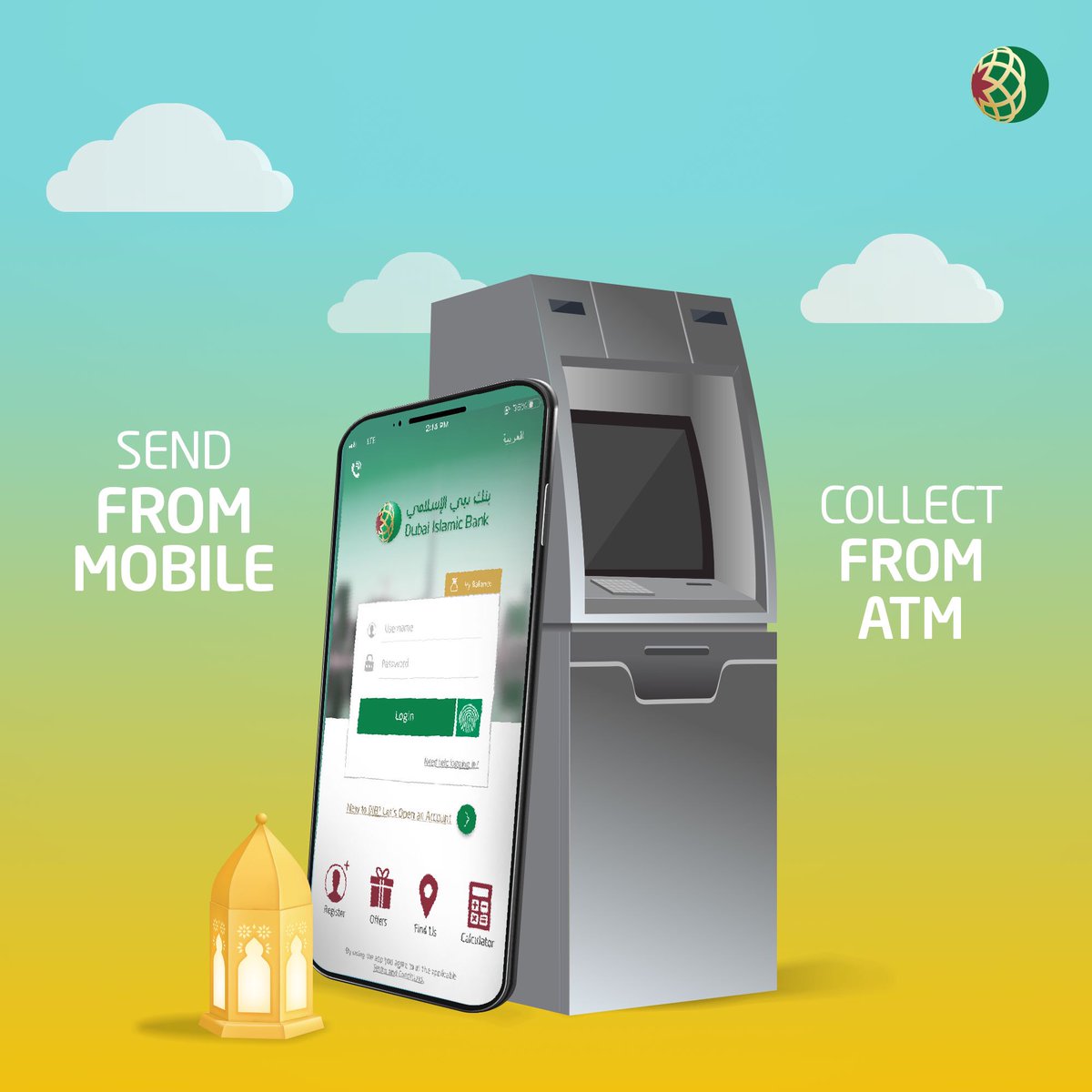 Send money within 🇦🇪 to yourself🙋🏽‍♂️ or others👨‍👧through DIB Mobile App or Online Banking &amp; collect it from any DIB ATM. Read more bit.ly/3cDezqe
