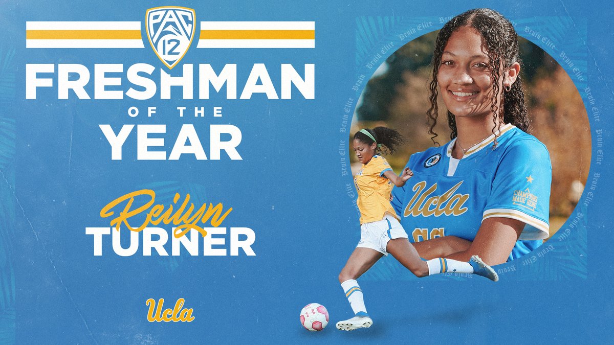 Congrats to UCLA's <a href="/pac12/">Pac-12 Conference</a> award winners!

⚽ Coach of the Year @CromwellUCLA 
⚽ Midfielder of the Year <a href="/DelanieSheehan/">Delanie Sheehan</a> 
⚽ Goalkeeper of the Year <a href="/laurenbrzykcy11/">Lauren Brzykcy</a> 
⚽ Freshman of the Year <a href="/reilynturner/">reilynturner</a> 

ucla.in/3v3yjcD