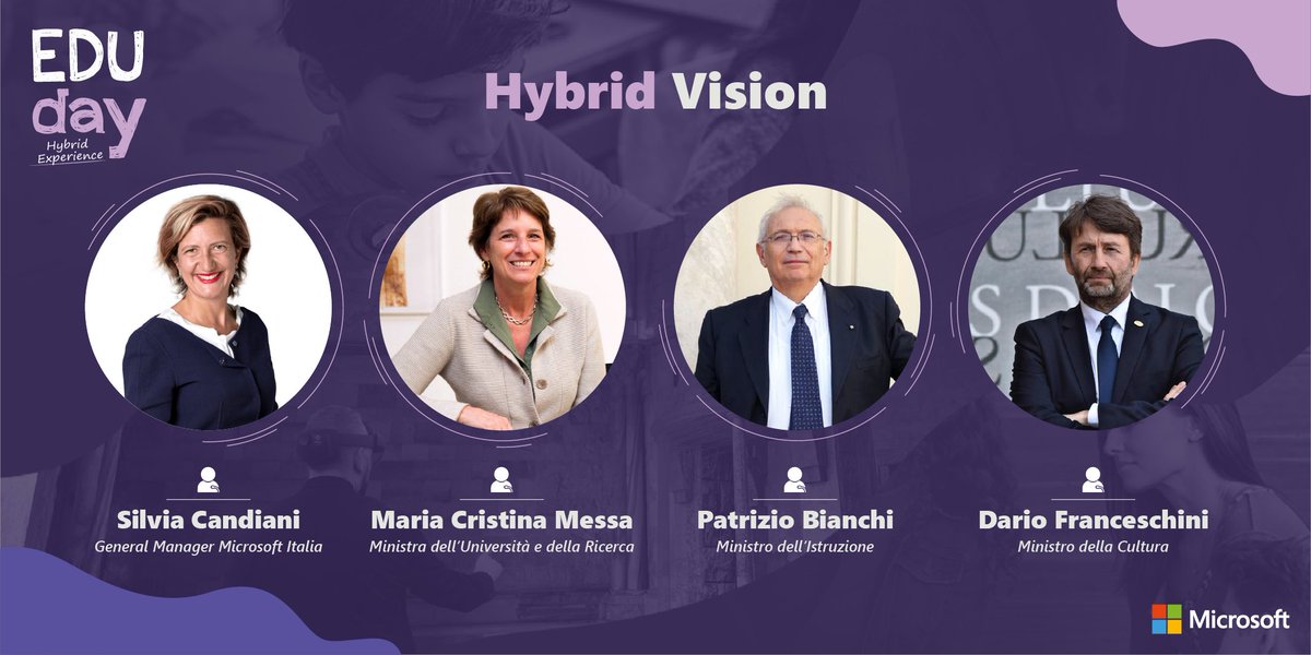 Parole importanti quelle di Patrizio Bianchi, che a #EduDay21 ci ha appena parlato delle nuove competenze, dell'integrazione fra #STEM e digital humanities e di come la scuola potrà supportare i ragazzi ad affrontare le sfide del futuro. #MicrosftEDU