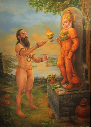 In 1648, Samarth Ramdas installed an idol of Prabhu Shri Ram in Chaphal. From 1644, he installed 11 Maruti temples in various places. These places became a meeting point for devotees who would discuss the political things happening in and around their place. (9/17)