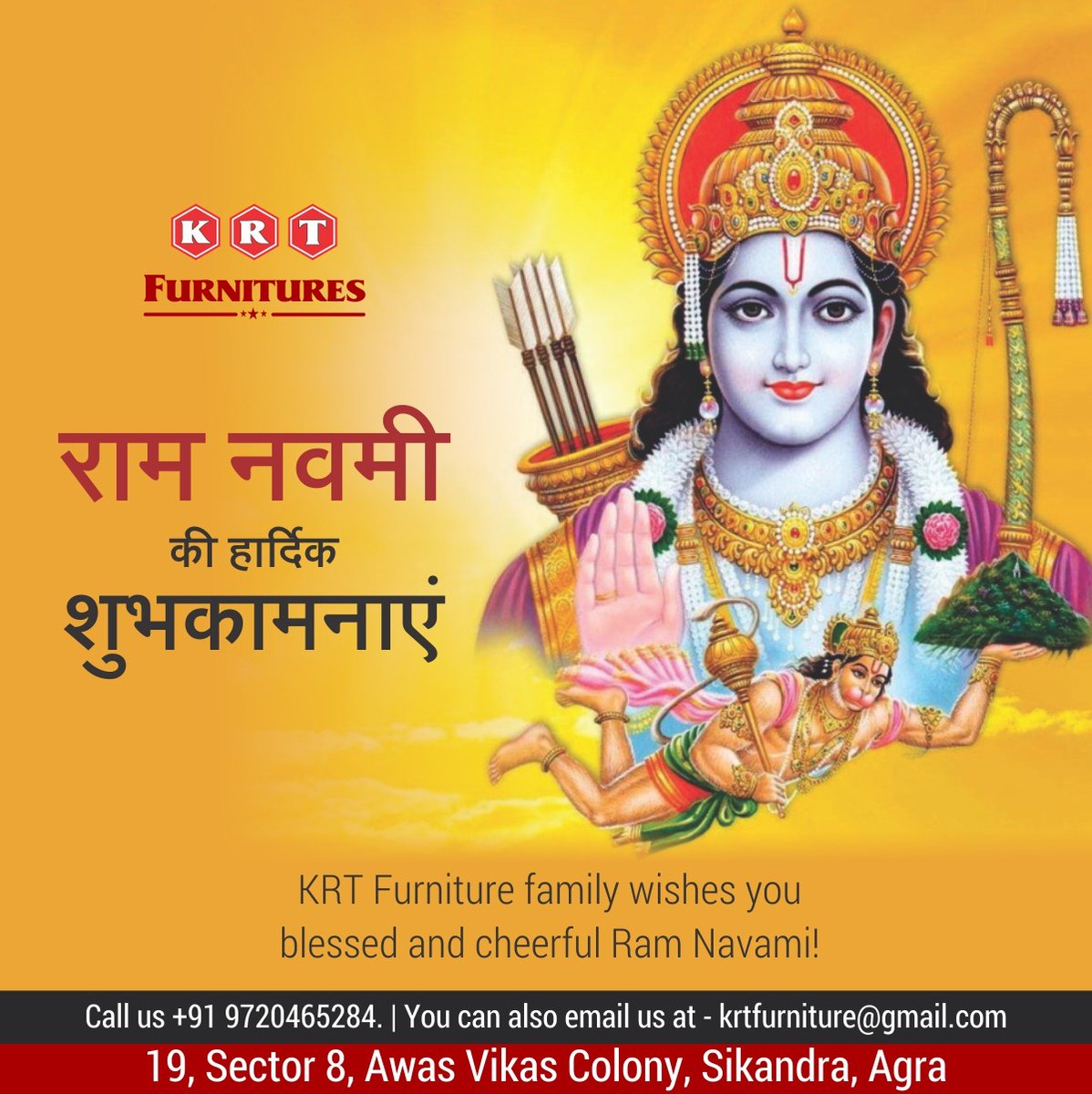 FurnitureKrt's tweet photo. HAPPY RAM NAVAMI

KRT Furnitures 
ShopAllYouWant !

+91 97204 65284
krtfurniture@gmail.com

#rukmanialmirah #modernalmirah #SteelAlmirah #woodenalmirah  #krtfurniture #bevocalforlocal #shopallyouwant #woodenfurniture #stronger #stylish #agrafurnitures https://t.co/XXNu8zaM7F