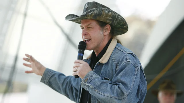 thehill's tweet photo. Ted Nugent tests positive for COVID-19 after refusing vaccine, falsely claiming “nobody knows what’s in it” https://t.co/h2pWVK5Xwm https://t.co/ZsSVow0L2v