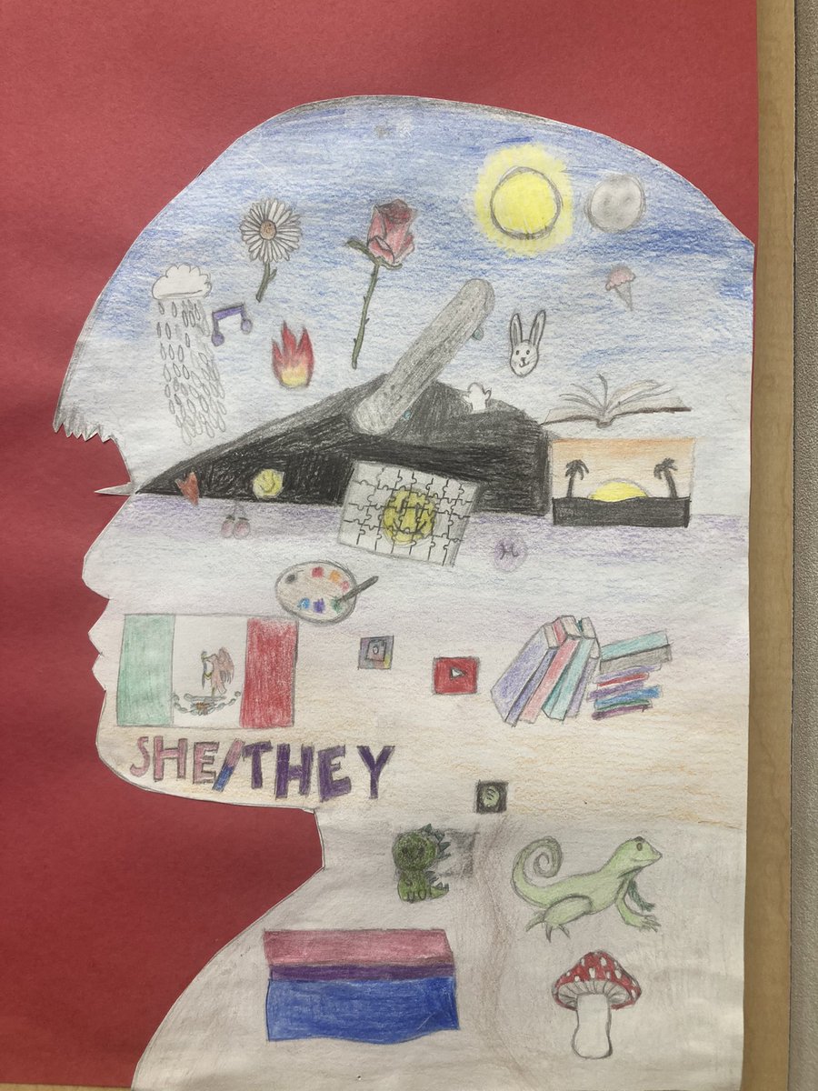 My students started the year with identity work. Now that we have built trust as a community, we revisited this work in the form of identity portraits. Students are revealing more about their values, cultures and complex 4th and 5th grade identities. I’m so proud.