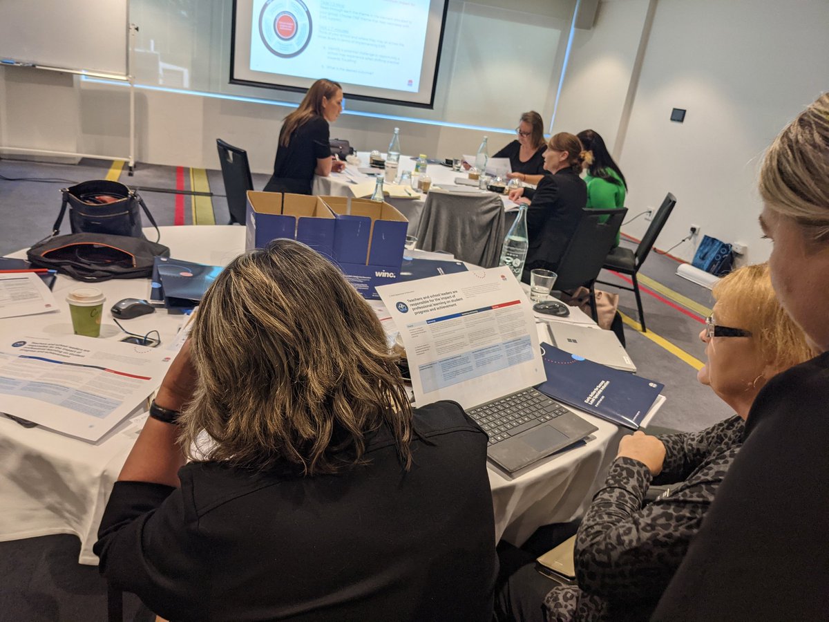 HelenKotevski's tweet photo. Lead Specialists engaged in HIPL professional learning @ONeillKristie @FarnhamRosemary @merryn_162 @steverwilkins #EAfS #learningimprovement #highimpact https://t.co/hojjCCSkoy