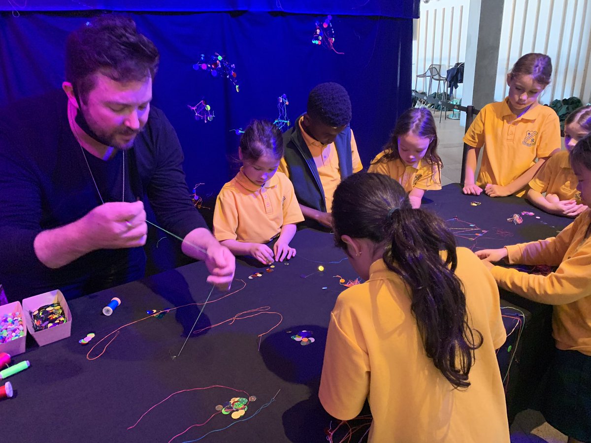 KENSINGTONPS's tweet photo. Year 2 loved being part of the Creative Leadership in Learning program @SydOperaHouse. We sewed as part of #AdornedParamatta  collective project: AwakeningEvenfall #SOHLearning https://t.co/EiaDrrrvyk