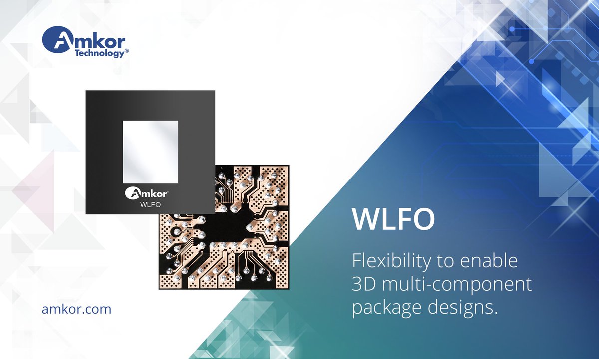 AmkorTechnology's tweet photo. Amkor is a world leader in WLFO, the fastest-growing packaging technology on the market today. With our proven HVM capability, Amkor has shipped over 2B WLFO packages. Amkor offers its #WLFO at both our Portugal & Korea facilities. Find out more, visit https://t.co/KF1CVzIrWB https://t.co/GX3DdktoGy