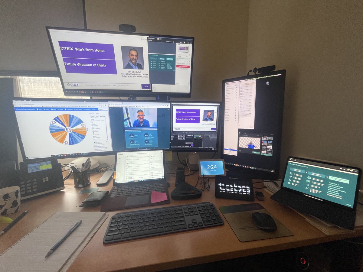 CraigaStones's tweet photo. ANZ CUGC Moderating the webinar today, great turnout to see Safi presenting  the future Strategy of Citrix  #mycugc #mcugc #anzcitricx https://t.co/LiPYt9P7rF