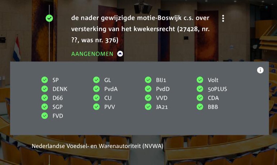 Zo ziet een van mijn eerste moties eruit 😏