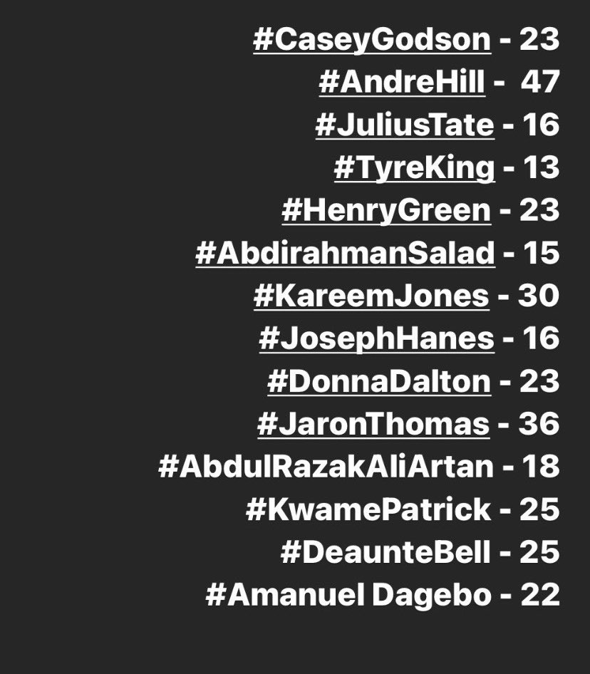 In the last 5 years CPD has killed more than 30 people, most of whom were Black.  #TyreKing was 13.  #JuliusTate was 16.  #AbdirahmanSalad was 15.  #HenryGreen and  #DonnaDalton were 23. Each story is horrific and each life was so loved, precious and valued.