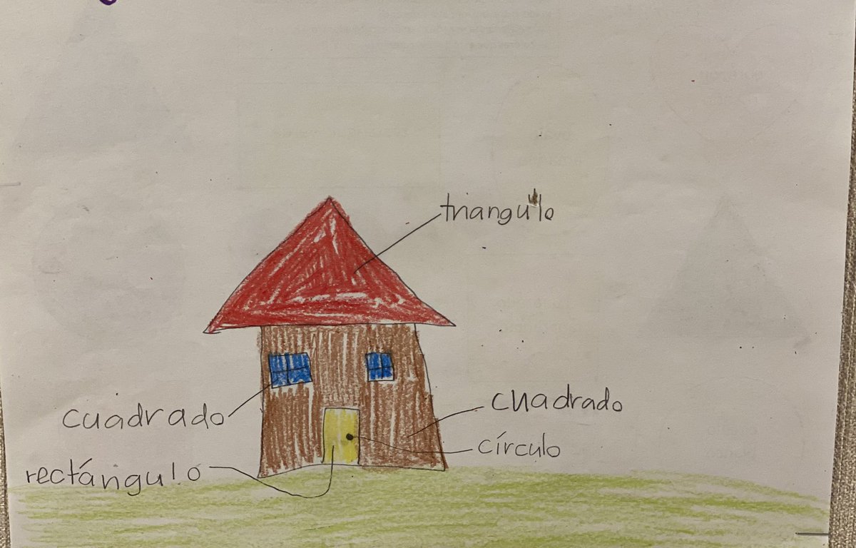 mrstcurrin's tweet photo. First grade students @robshouston in clase de español reviewed las figuras geométricas and drew beautiful pictures! #changetheworld2021 https://t.co/5I0PVIfNrD