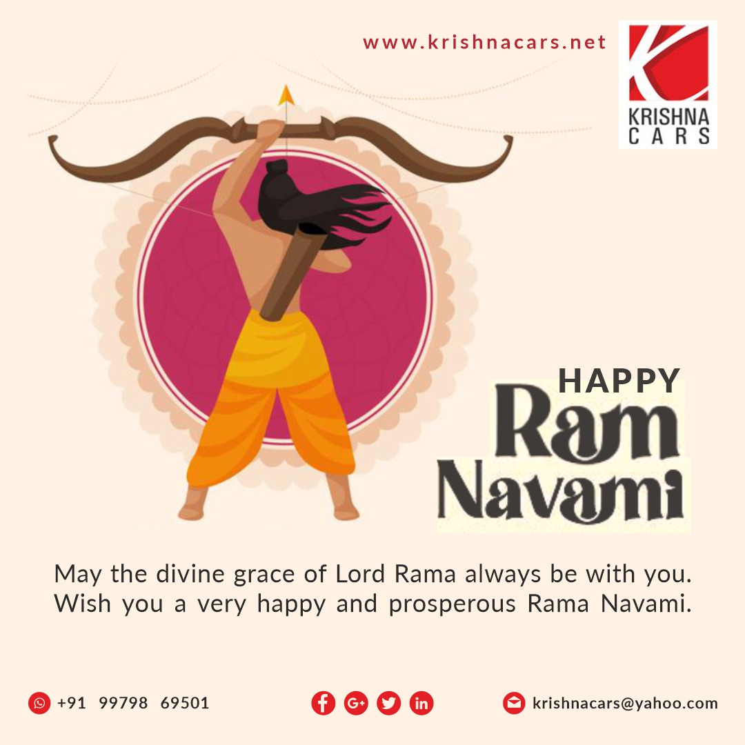 KrishnaCarsAHD's tweet photo. This Ram Navami, may Shri Rama shower you with his blessings, love, and care. Wishing you and your family on this auspicious day.
#happyramnavami #ramnavami #jaushreeram #krishnacar #Usedcars #sellcar #usedCarinAhmedabad #car #buyusedcar https://t.co/2sBN6yRDKb