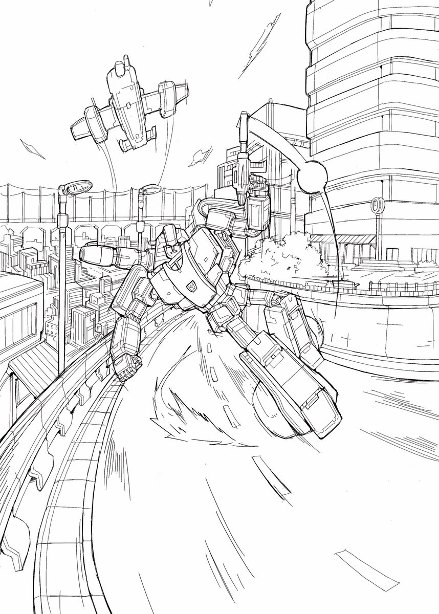 The picture for @dyemooch to paint my line art is complete!
It's a collaboration project? 