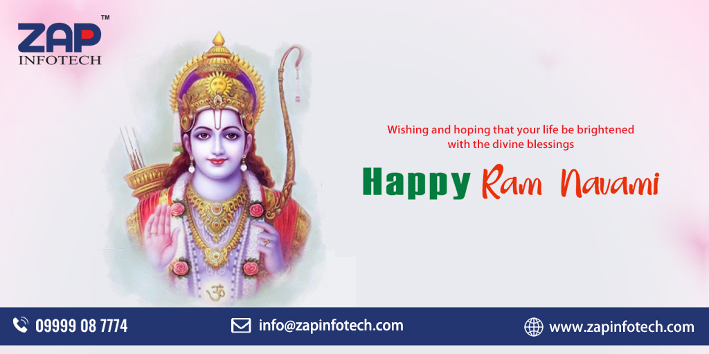 zap_infotech's tweet image. On this auspicious day, may lord Ram give you all the happiness, good health, and fulfill your endeavours in life.
Zap Infotech Wishes you all a very Happy Ram Navami
#RamNavami #RamNavami2021 #zapinfotech #itcompany #delhi