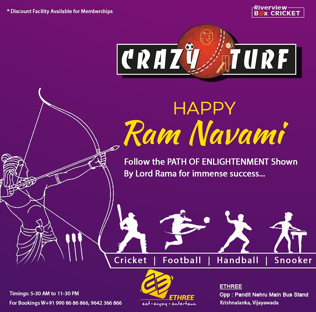 crazy_turf's tweet photo. Wishing everyone a prosperous and peaceful Rama Navami. May the guiding light of Lord Rama keep you and your family safe in these tough times. Warm wishes on Sri Rama Navami from Crazy Turf.
#HappySriRamaNavami #SriRamaNavami #SriRamaNavami2021 #LordRama #JaiSriRam #SriRama https://t.co/3gsg0ynUhe