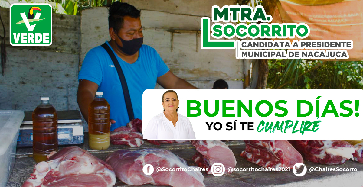 ChairesSocorro's tweet photo. El esfuerzo de la gente de nuestro municipio por salir adelante, requiere de un gobierno que los respalde. 
El 6 de junio #Nacajuca tendrá en sus manos la oportunidad de elegir un proyecto con propuestas que sí se cumplirán. 
#VamosContigo #VamosAGanar YO SÏ TE CUMPLIRË https://t.co/Gju9FmgDmd