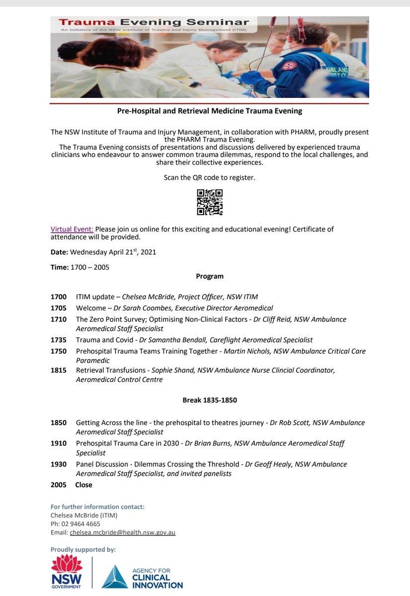 Honoured to present alongside these fantastic clinicians tonight 
<a href="/nswitim/">NSW ITIM</a> <a href="/NSWAmbulance/">NSW Ambulance</a> <a href="/SydneyHEMS/">SydneyHEMS</a>