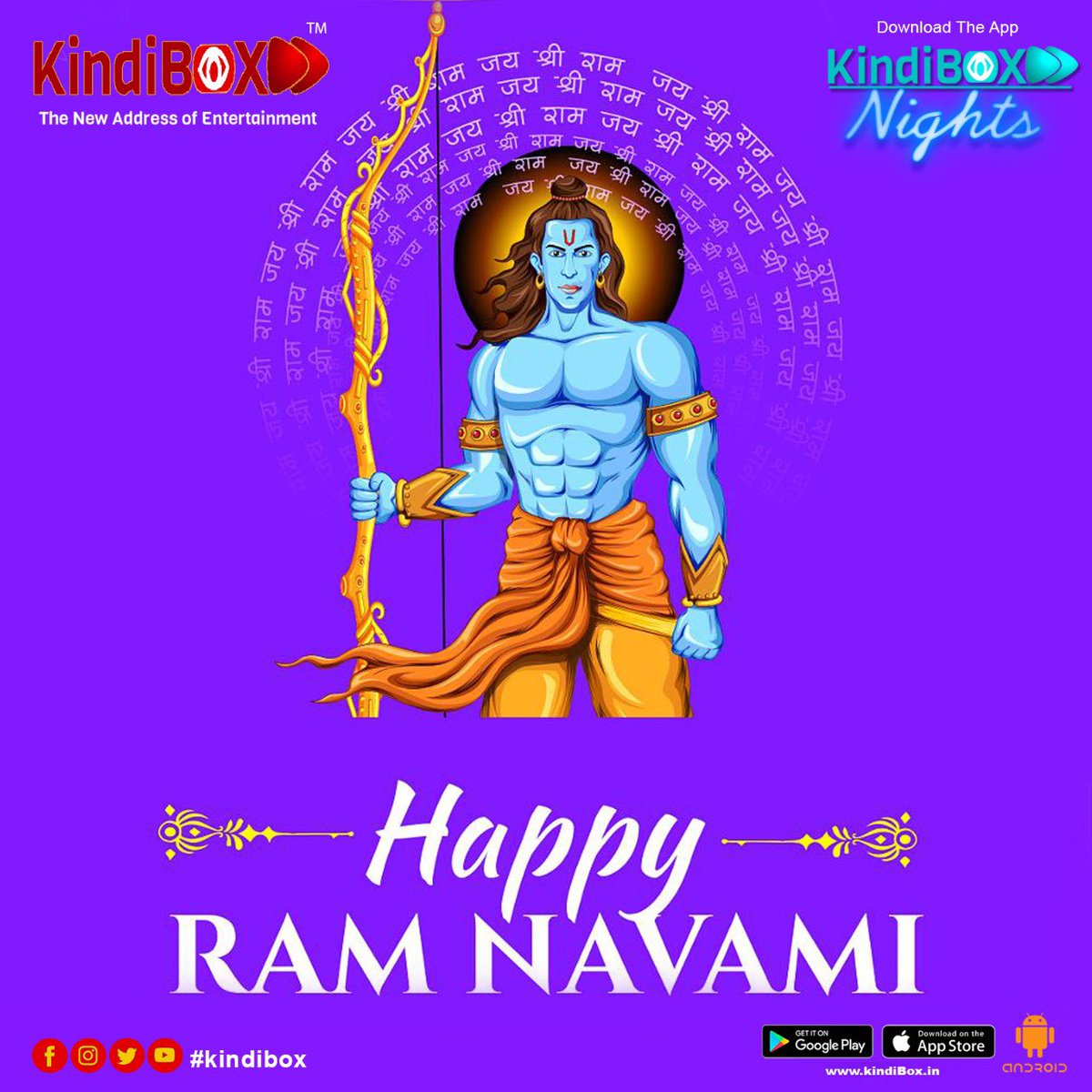 Ram... Raameti.. Raameti.. Rame Rame manorame.. Sahastra Naam Tattulyam Raam Naam Varanane.. #happyramnavami to All