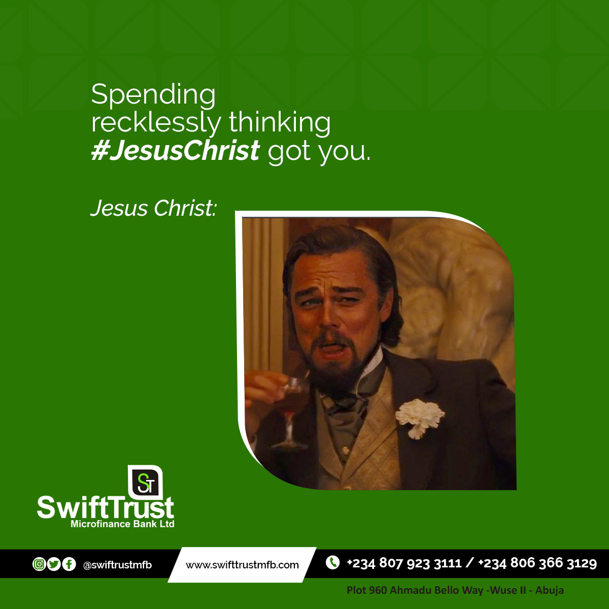 swifttrustmfb's tweet photo. Spending wisely counts.

#JesusChrist #swiftloans #wednesdaythought https://t.co/Lvxj6QYZzs