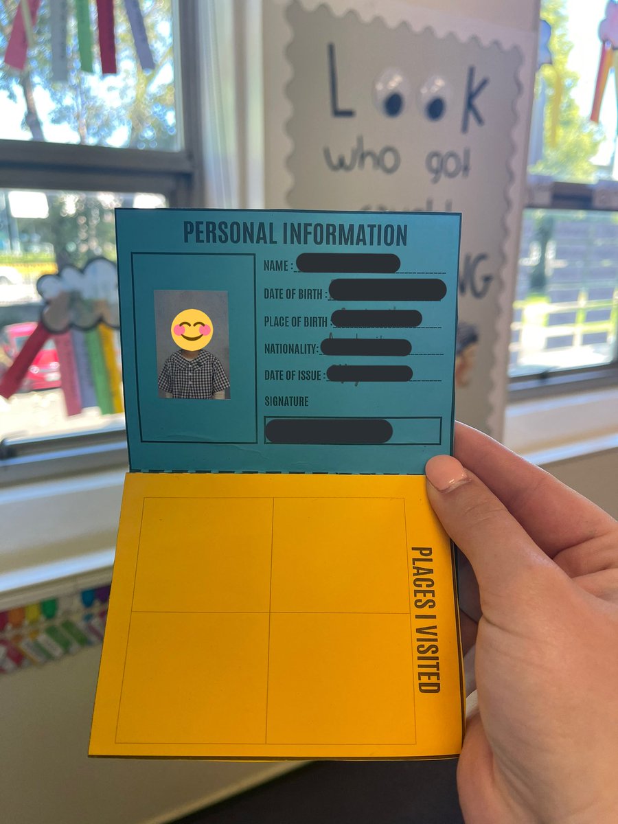 This term, Year 2 are world travellers! We are going to learn about a new country every week and write about the countries cuisine, landmarks, festivals and lots of interesting facts. Today, we made our very own passports! Now we are ready to visit our first country next week ✈️