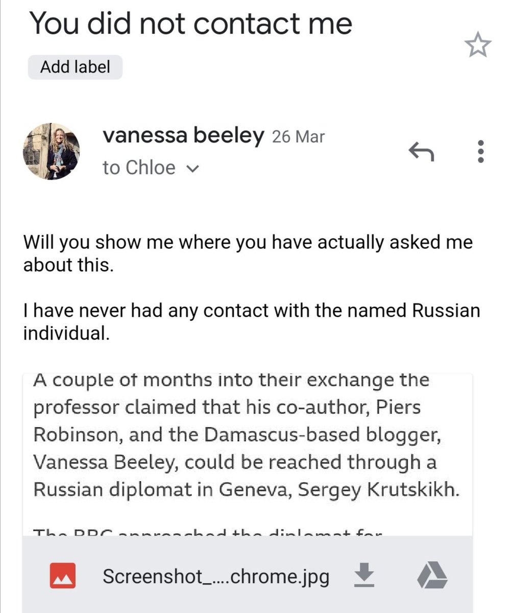 3. This claim was repeated by  @chloehadj in a  @BBC front page article & in Mayday audio episode. CH claimed I had not responded to claim. This is a lie. CH never contacted me to verify claim. See emails below dated back in March 2021.McKeigue also emailed CH to retract claim.