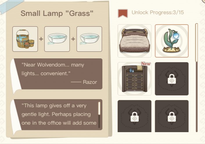4. Small Lamp “Grass”